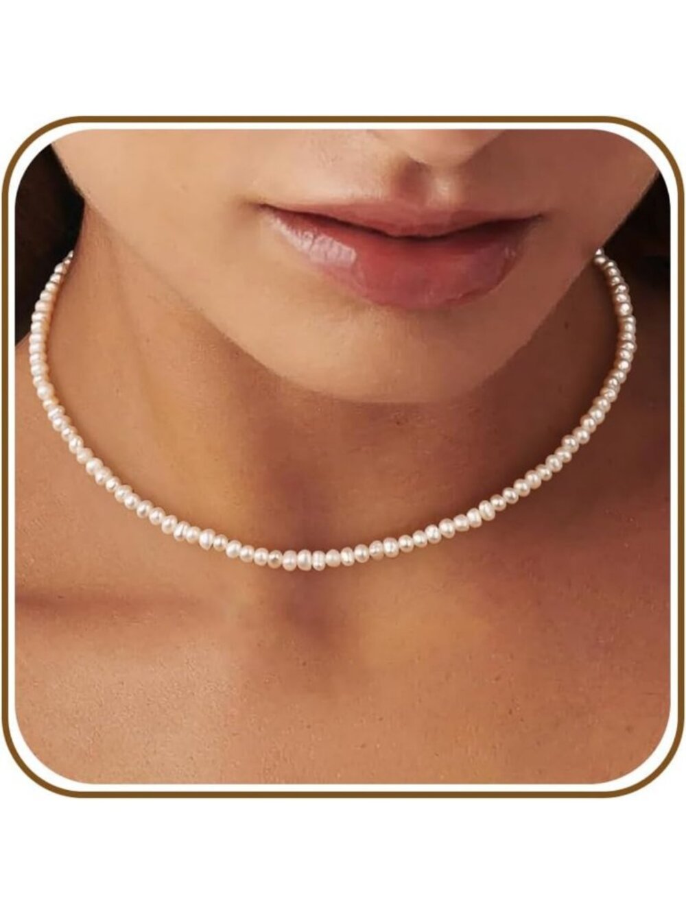 Handmade Natural Baroque Freshwater Pearl Choker Necklace - Perfect Gift for Any
